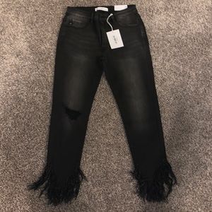 NWT KanCan black skinny jeans